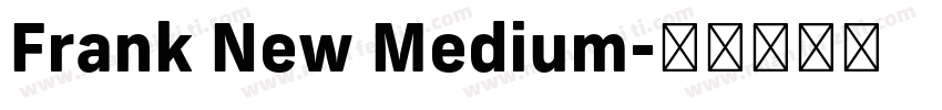 Frank New Medium字体转换